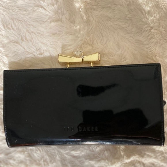 Ted Baker Black Patent Leather Wallet - Picture 2 of 6